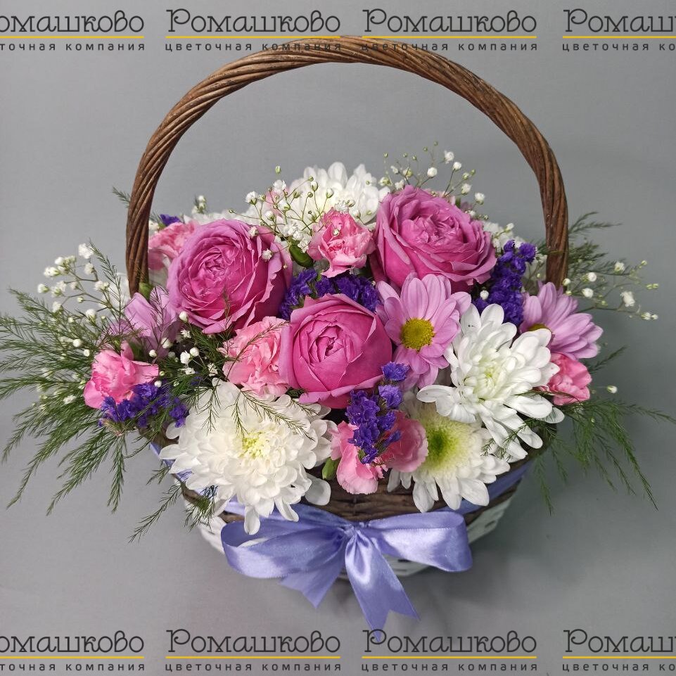 Корзина с цветами «Виолента»