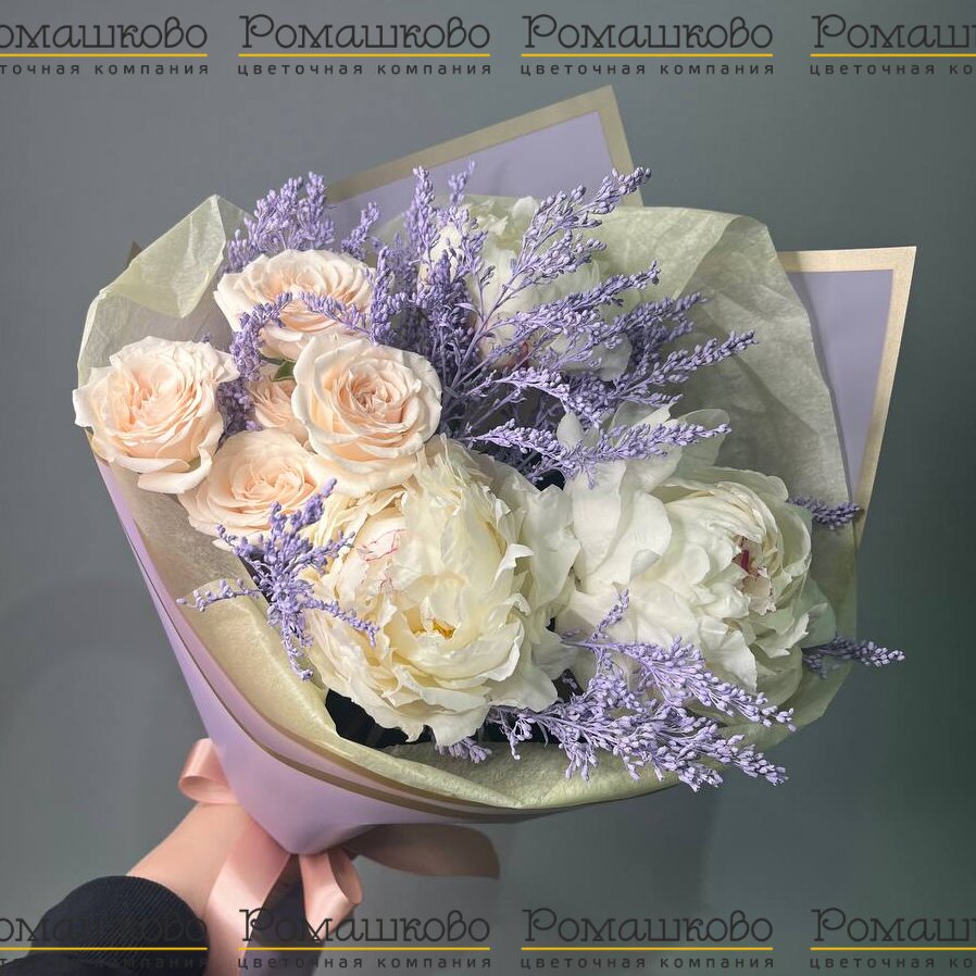 Букет из пионов «Ласковый Букет из пионов»