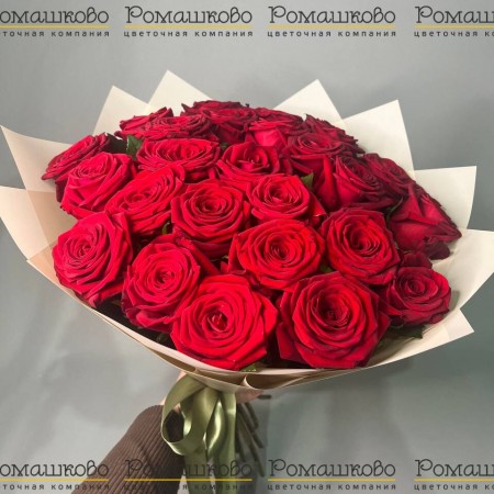 Букет из 25 красных роз Россия за 4 100 - «Ромашково» в Красноярске
