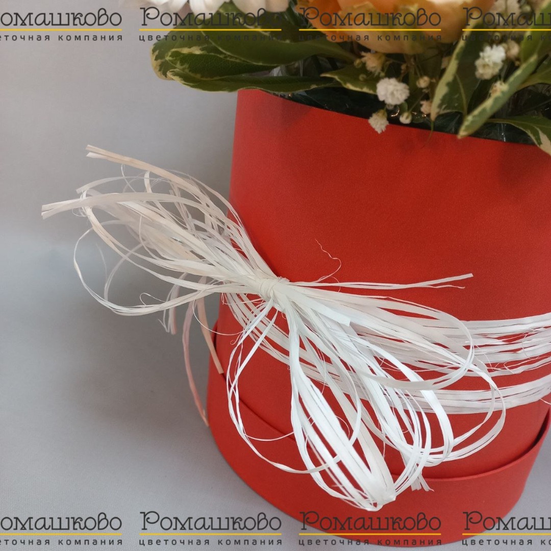 Шляпная коробка цветов «Нектар любви»