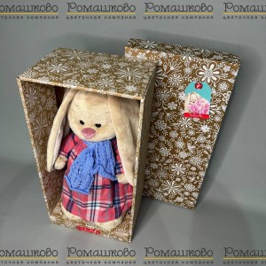 Превью Зайка Ми в голубом шарфе