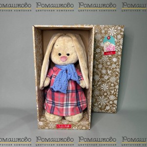 Превью Зайка Ми в голубом шарфе