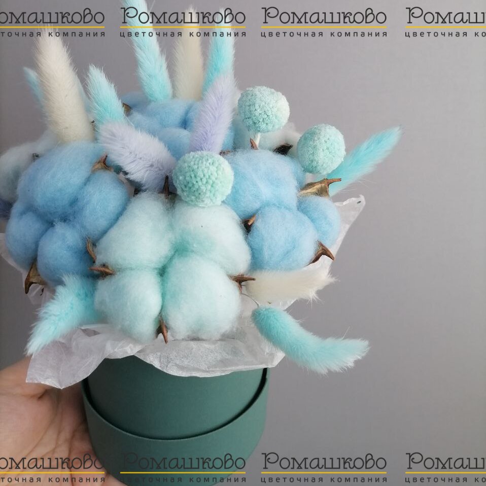 Коробочка из сухоцветов «Легкость воздуха»