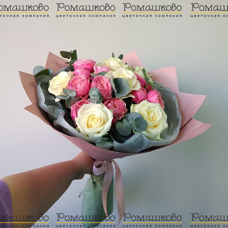 Букет из роз «Розовая нежность»