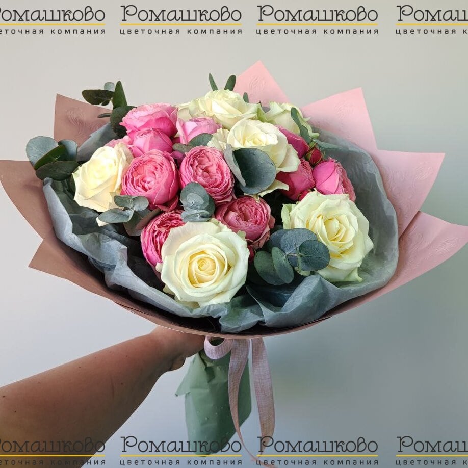 Букет из роз «Розовая нежность»