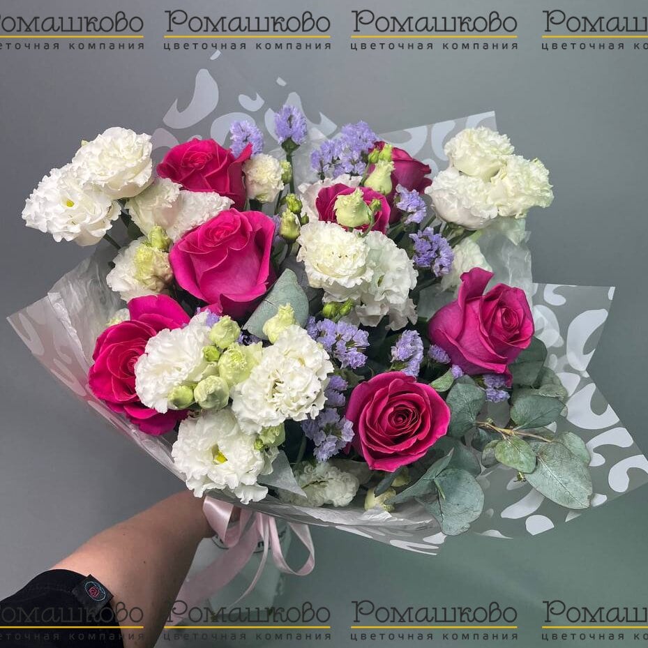 Букет из розы «Багровый закат»