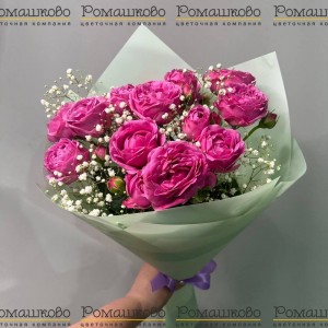 Превью Букет из кустовых роз «Мисти»