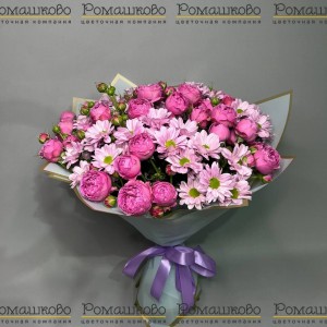 Превью Букет из кустовых роз «Розантемия»