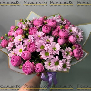 Превью Букет из кустовых роз «Розантемия»