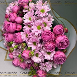 Превью Букет из кустовых роз «Розантемия»