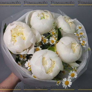 Превью Букет из пионов «Искристый Букет из пионов»