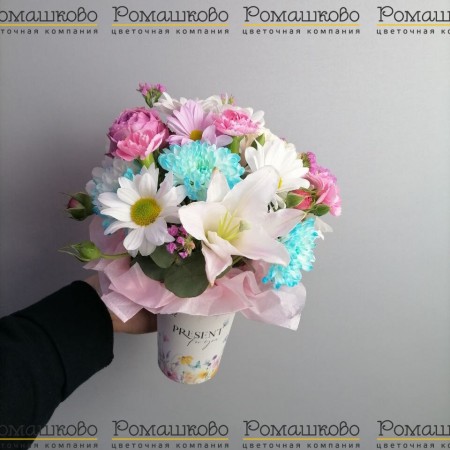 Стаканчик с цветами «Милое утро» за 1 880 - «Ромашково» в Красноярске