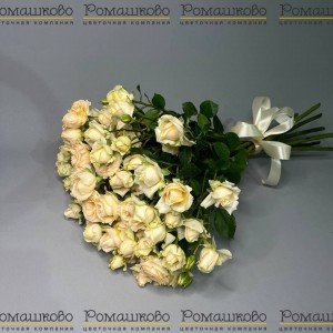 Превью Букет из кустовых роз «Ваниль»