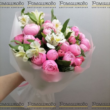 Букет из кустовых роз «Кубик сахара» за 5 450 - «Ромашково» в Красноярске