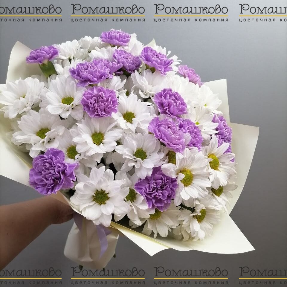 Букет из гвоздик «Нежность лета»