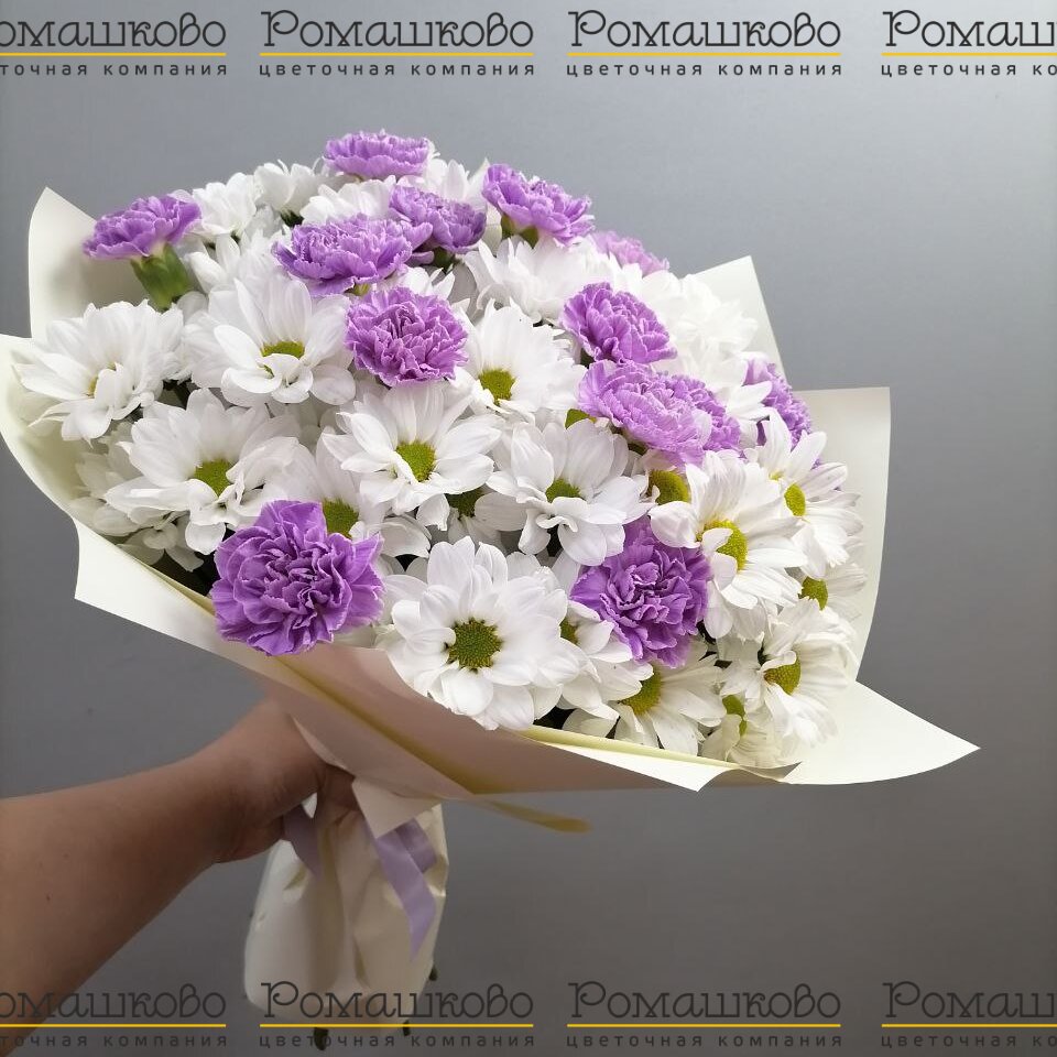 Букет из гвоздик «Нежность лета»