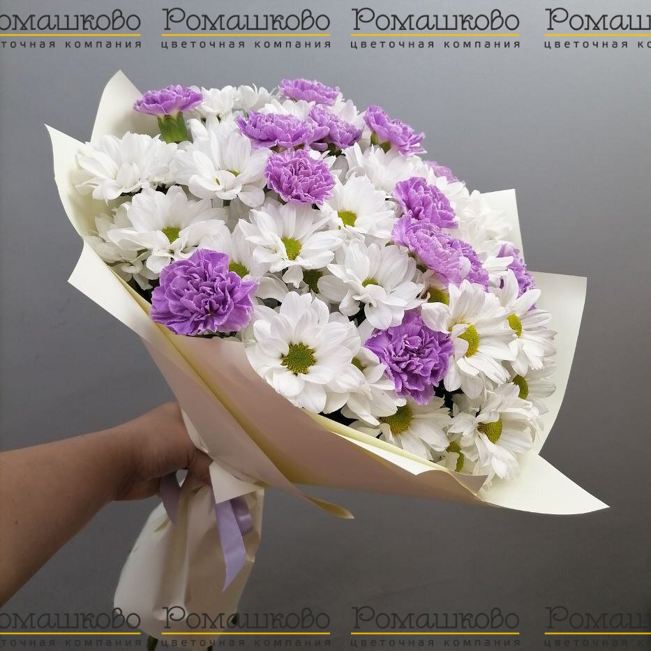 Букет из гвоздик «Нежность лета»