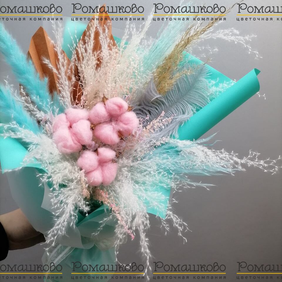 Букет из сухоцветов «Сухие истории»