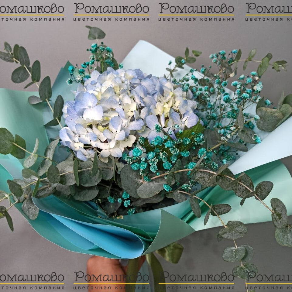 Букет из гортензии «Очарование в ладони»