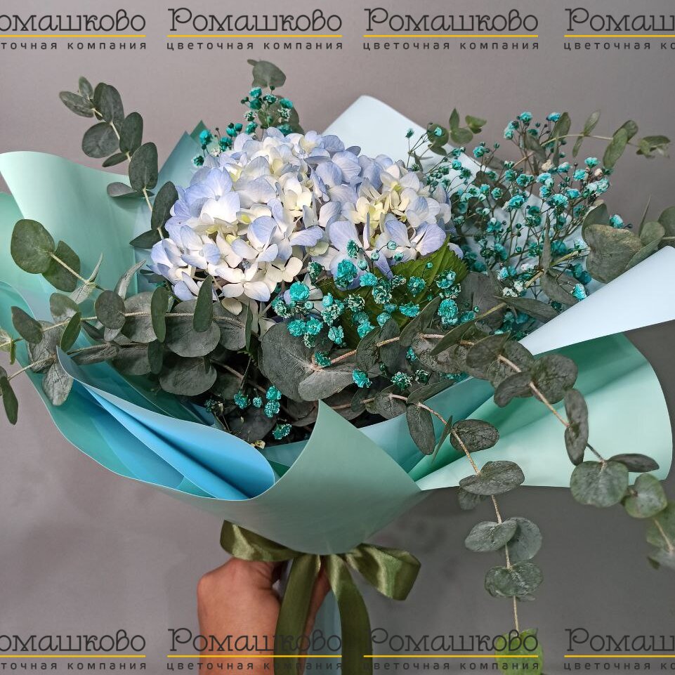 Букет из гортензии «Очарование в ладони»