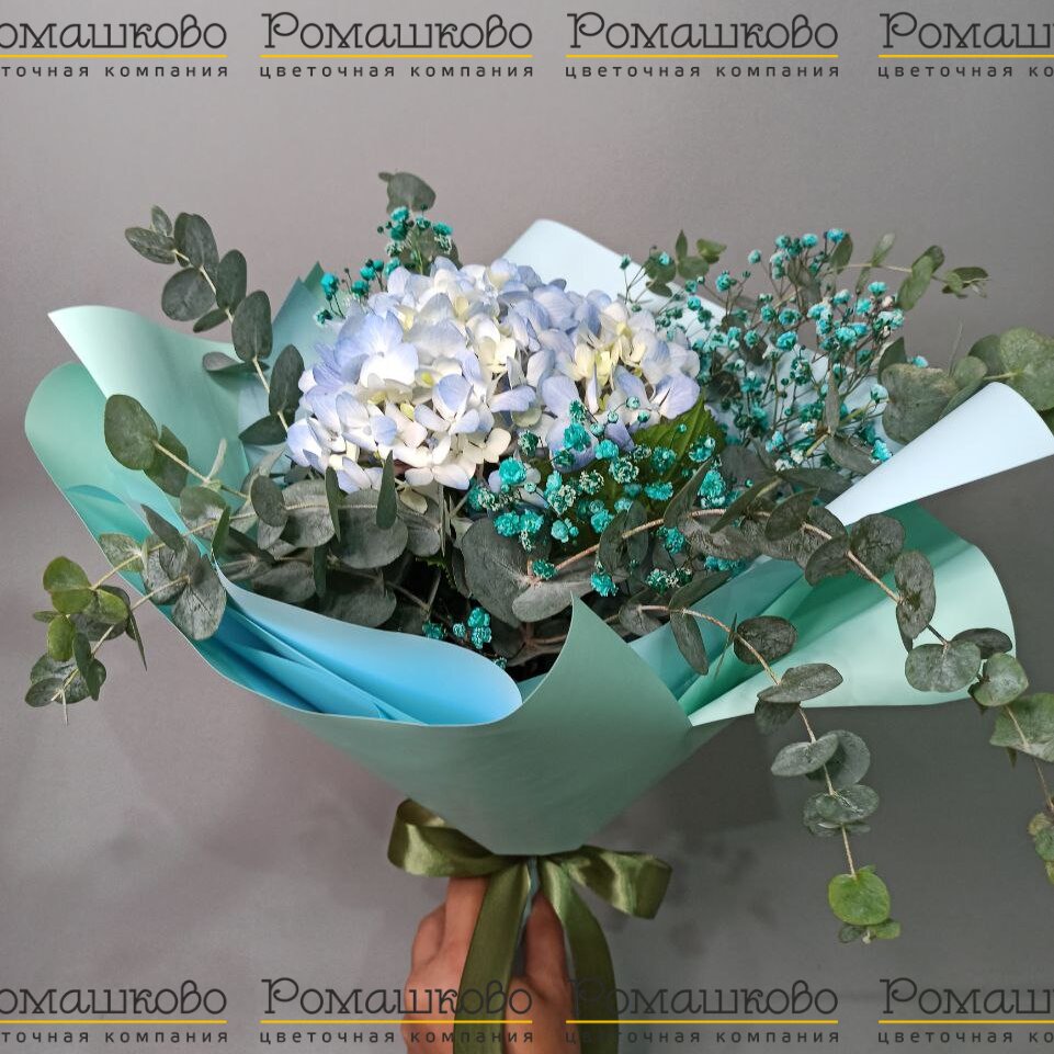 Букет из гортензии «Очарование в ладони»