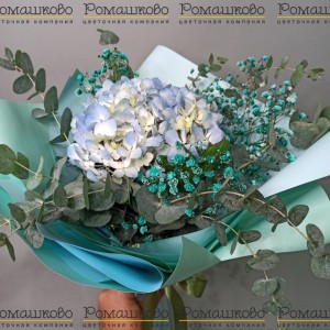 Превью Букет из гортензии «Очарование в ладони»