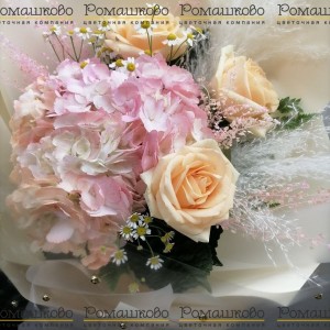 Превью Букет из гортензии «Глоток летнего утра»