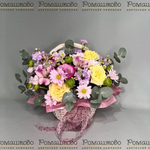 Превью Корзина с цветами «Цветочный сюрприз»