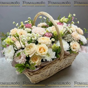 Превью Корзина с цветами «Прованс»