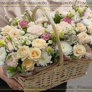 Превью Корзина с цветами «Прованс»