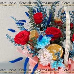 Превью Корзина с цветами «Стиль и Цветы»