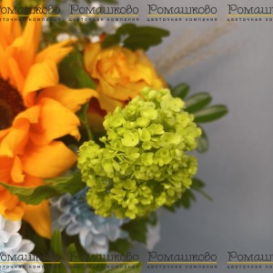 Превью Корзина с цветами «Сад в корзинке»