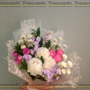 Превью Букет из пионов «Нежность лепестков»