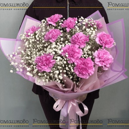 Букет из гвоздик «Шепот весны»