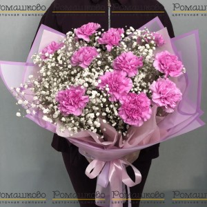 Превью Букет из гвоздик «Шепот весны»