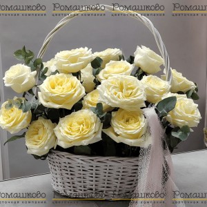 Превью Корзина с цветами «Симфония в корзине»